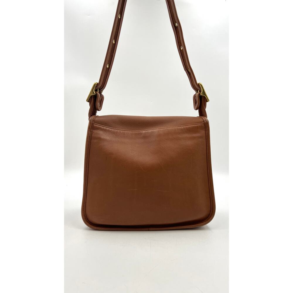 Vintage 90sCoach Stewardess Bag British Tan Leather Handbag Crossbody - Picture 12 of 13